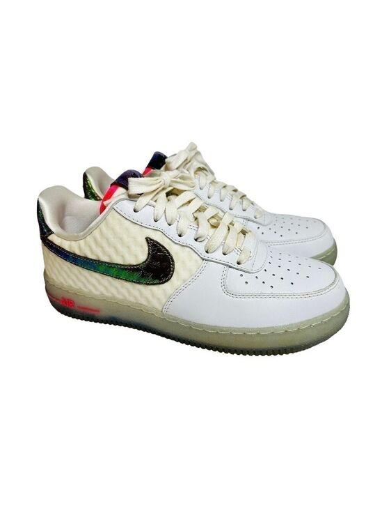 Nike Other - Nike Air Force 1 Low CMFT PRM QS White Metallic Gold Hyper Punch Sneaker Men’s 8